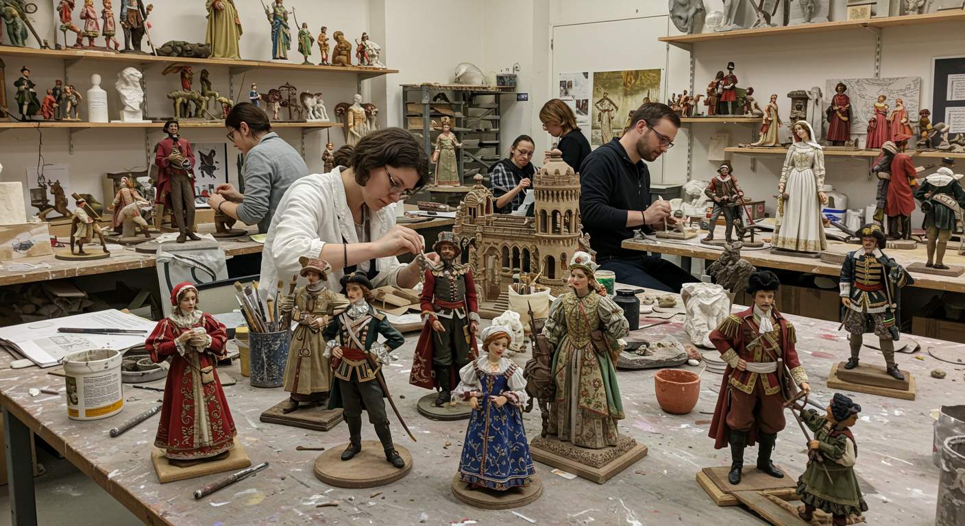 Музейные фигуры в экспозиции