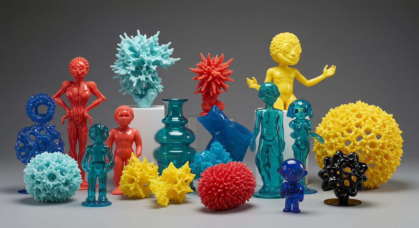 Арт-объекты из пластика для интерьера и мероприятий