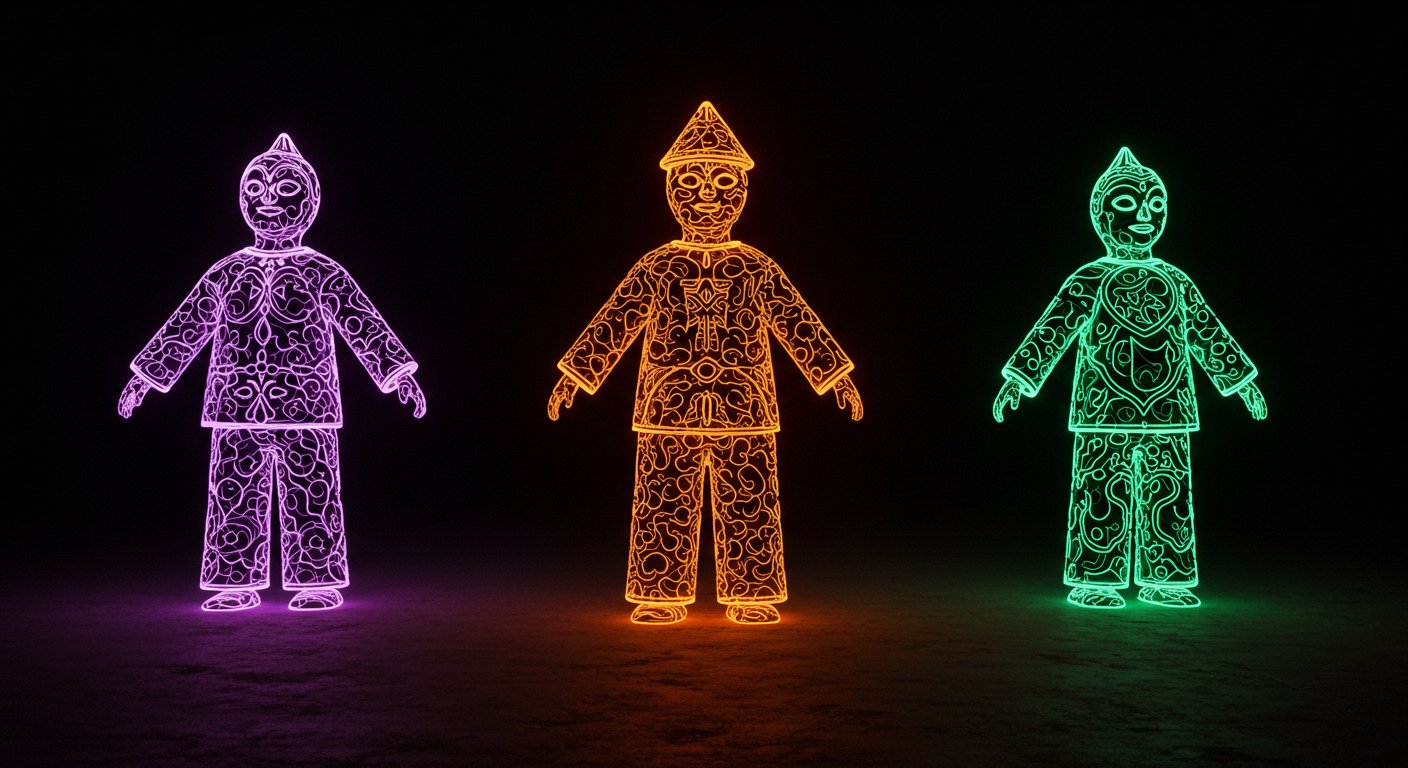 Светящиеся декоративные элементы для сада