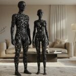 Фигуры для гостиной из металла