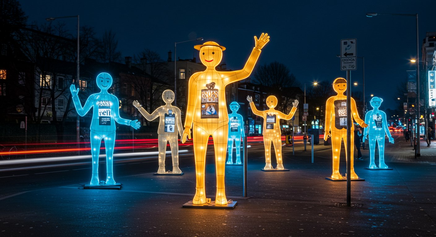 Световая рекламная фигура с LED-подсветкой