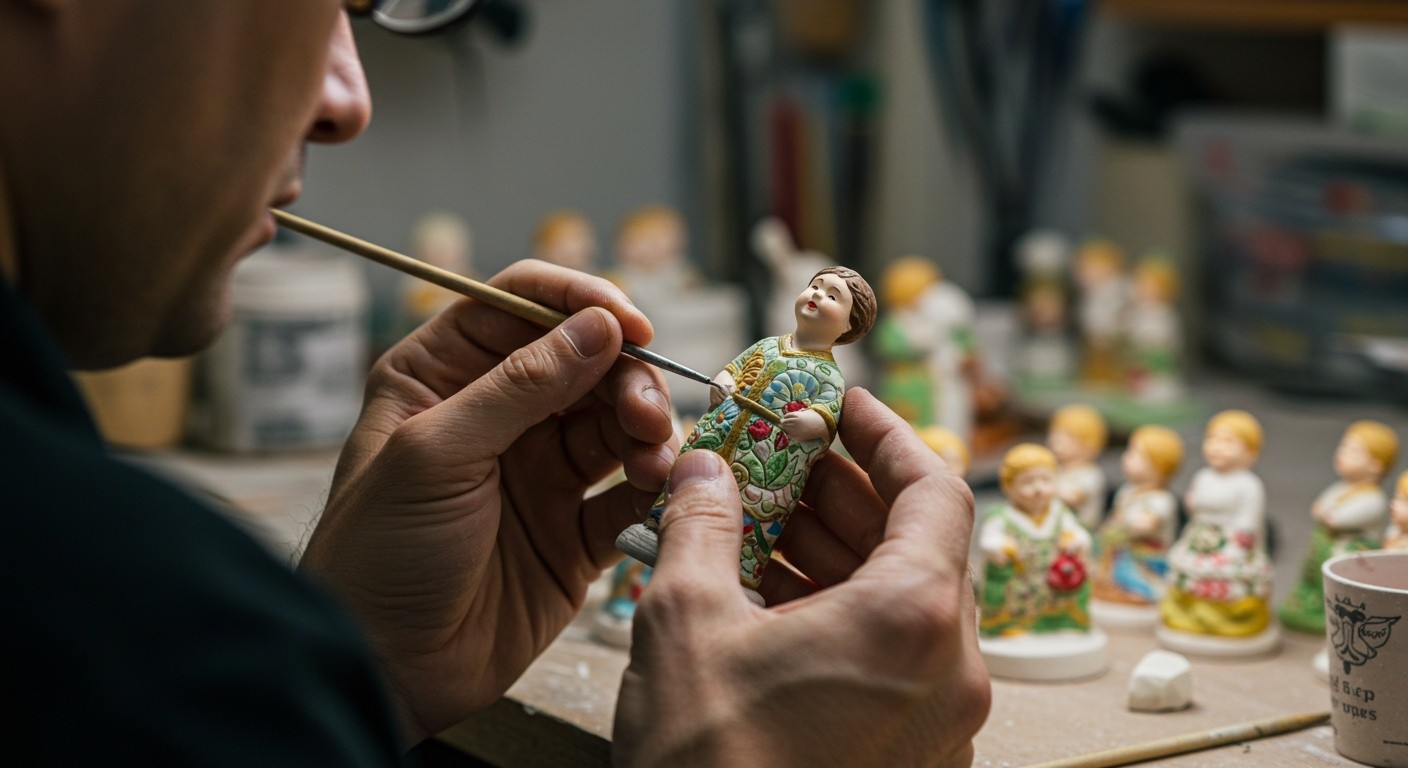 Процесс производства сувенирных статуэток