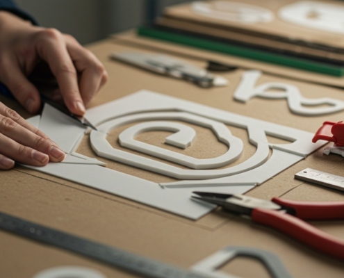 Как делают пластиковые логотипы