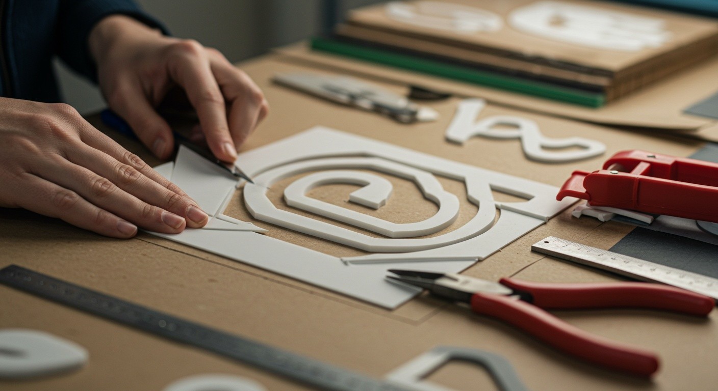 Как делают пластиковые логотипы