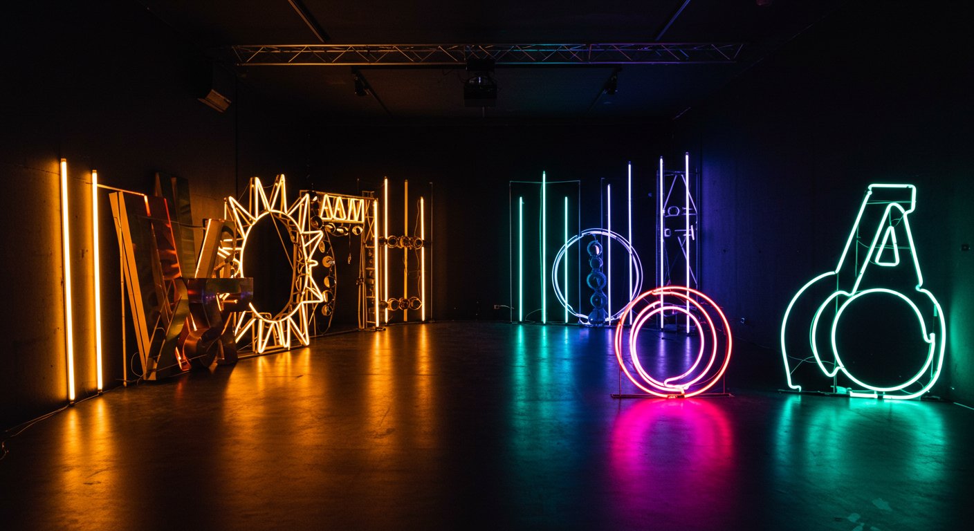 LED и неоновые элементы в декоре
